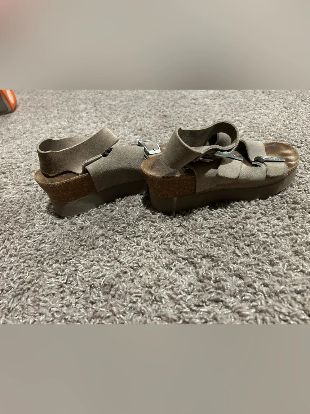 Papillio by Birkenstock Suede Leather Platform Sandals , size 36 / 5.5 US